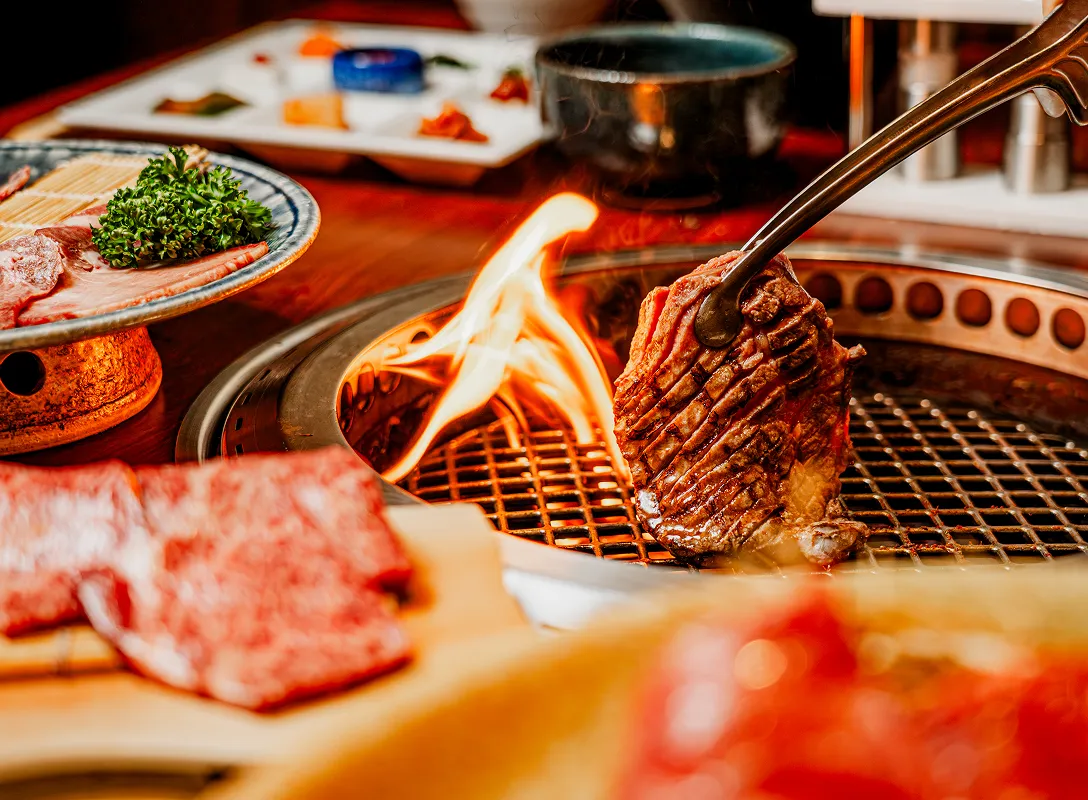 焼肉の盛り合わせ